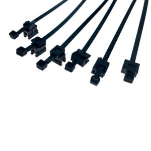 4.8x300mm đen UV bảo vệ Nylon 66 quan hệ cáp cạnh Clip ec4a ec5 EC9 ec10 ec19 ec20 ec22 ec23 ec24 Clip - Product Image 2