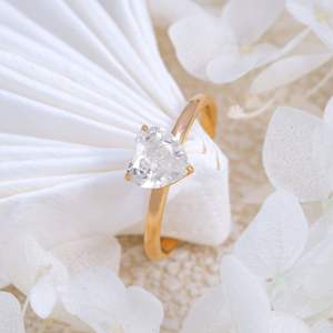 แหวนทองแท้4แฉกสำหรับผู้หญิง10K 14K 18K - Product Image 1