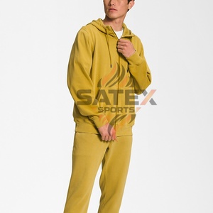 Sweat à capuche zippé pour homme d'hiver - Entièrement respirant 100% coton polaire Qualité supérieure Service OEM - Product Image 5