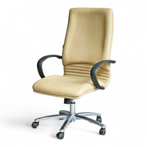 HOM1020-1 Ergonomic High-Back Swivel <b>Chair</b> PU Leather Adjustable Headrest Classic Contemporary for Home Office Workshop Hospital - Product Image 1