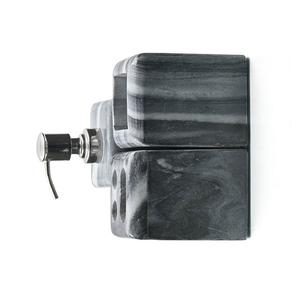 Élégant ensemble de salle de bain en marbre noir moderne et durable de trois pièces avec gobelet et porte-brosse à dents au prix de gros - Product Image 3