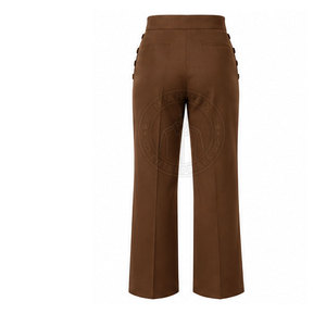 Pantalon de guerre napoléonien artisanal détaillé, design historique, coutures soigneusement placées, fermeture sécurisée, toile légère - Product Image 2