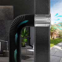 Pièces de système HVAC Couvercle d'évent de soffite d'air d'échappement en acier inoxydable Salle de bain Plafond d'échappement Diffuseur mural Sortie de conduit de ventilation