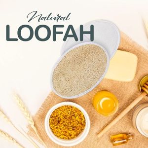 แปรงฟองน้ำขัดผิวแผ่นใยบวบทรงวงรีสำหรับอาบน้ำขัดผิว - Product Image 2