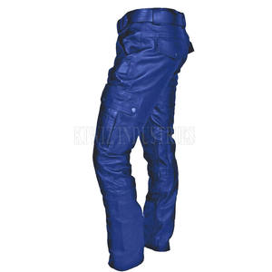 Pantalones Cargo de cuero para hombre a bajo precio, pantalones Cargo de cuero para hombre, pantalones Cargo de cuero transpirables para hombre - Product Image 4
