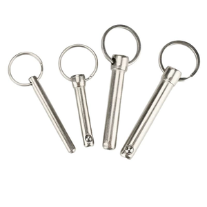 Goupille à ressort en acier inoxydable à dégagement rapide, finition brillante, goupille à bille, goupille à ressort en acier inoxydable à dégagement rapide - Product Image 1