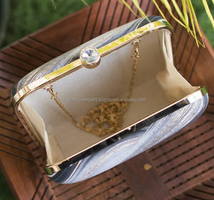 Classic Houndstooth Print Clutch Bag-clutch El mejor precio al por mayor de los fabricantes - Product Image 3