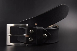Cinturón de Cuero Genuino, Piel de Vaca, Color Sólido, Hebilla Rectangular Plateada, Estilo Casual y Duradero para Hombre - Product Image 2