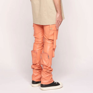 Pantalones de Cuero Gruesos y Cálidos para Invierno 2025, Ropa de Exterior de Alta Calidad, Logotipo Personalizado Impreso, Pantalones de Cuero Gay - Product Image 6