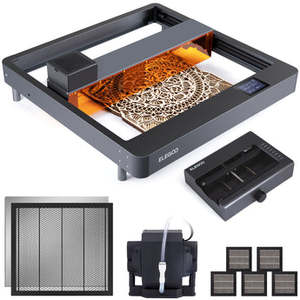 Graveur et découpeur laser à diode ELEGOO 85W pour bois et cuir, prise en charge DXF, assistance pneumatique, plateau alvéolé, filtre à cartouche (réglable) - Product Image 1