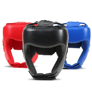 Protector de cabeza de boxeo facial de material PU más vendido OEM Equipo de protección superior para boxeo - Product Image 4