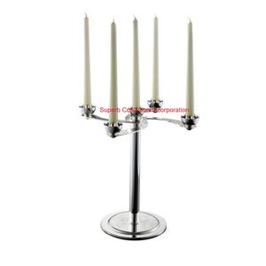 Best Selling Silverware Oval Candelabra Candle Stand <b>Christmas</b> Home Decorative Iron Centrepiece for Table Available at Low Price - Product Image 2