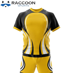 Maillot de Rugby à manches courtes de bonne qualité, uniforme de Rugby, ensemble de sport pour équipe de sport, raton laveur, nouveau, 2022 - Product Image 4