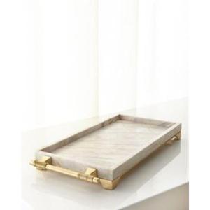 Bandeja de servicio de resina de calidad superior con patrón de mármol único perfecto para centro de mesa de centro y decoración interior moderna - Product Image 2