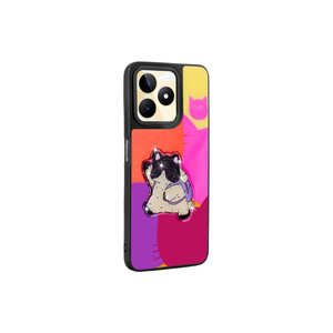 Funda de Silicona JoieCreatif Amas para Realme C53 con Figura Icónica en Relieve, Funda Brillante Negra, También para Realme C21, Oppo A17, A98, Realme C35 - Product Image 4