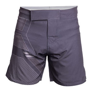 Pantalones Cortos de MMA para Adultos, Color Gris, Ropa de Lucha, Elásticos, para Kick Boxing, Muay Thai, Lucha Libre, 100% Poliéster, Secado Rápido, Transpirables - Product Image 1