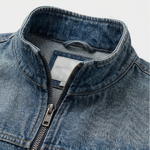 Veste de travail d'hiver pour homme sur mesure, lourde, lavée à la pierre, design cargo vintage, logo frontal, fermeture éclair de haute qualité, haut de gamme - Product Image 4