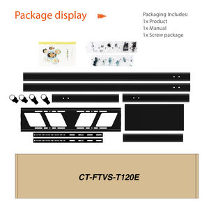 플로팅 모바일 <span class=keywords><strong>TV</strong></span> 카트 최대 VESA 800*600mm 장착 높이 조절 가능한 바닥 <span class=keywords><strong>TV</strong></span> 스탠드 - Product Image 6