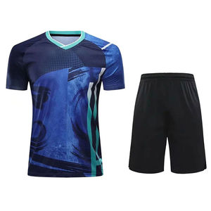 Vêtements de tennis de table de qualité supérieure, chemise et short de badminton pour hommes, respirants, uniformes de tennis de table - Product Image 1