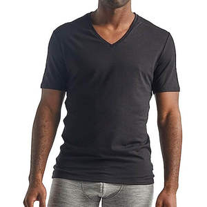 Camisetas Básicas Lisas al por Mayor para Hombre, con Logotipo Personalizado, Tela de Algodón Suave, Cuello en V, Tallas Grandes, para Uso Casual - Product Image 5