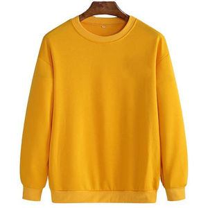 Haute qualité 100% coton bouffée imprimé sweat col rond pull ample Style Logo personnalisé couleur unie éponge polaire en gros automne - Product Image 1