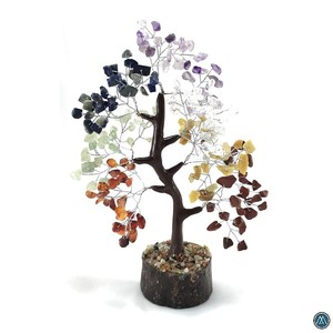 Alta calidad 300-Chip Seven Chakra piedra preciosa tallada árbol Natural y romántico amor estilo al por mayor para la decoración del hogar - Product Image 5