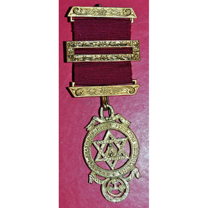 Royal Arch Chapter 1st Principal's Masonic Breast Jewel Pz Mez de alta calidad Hecho a medida Regalia Personalizado MRA Chest Tag Jewels - Product Image 1