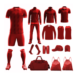 Conjunto de uniforme de fútbol para hombre de alta calidad, de manga corta Camiseta deportiva impresa por sublimación con nombre personalizado para fanáticos y equipos - Product Image 4