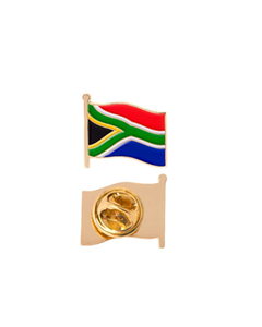 Épinglette personnalisée Afrique du Sud avec logo, drapeau national, fermoir papillon, souvenir promotionnel, cadeau fantaisie - Product Image 3