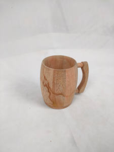 Handmade Eco-Friendly Wooden Mug Rustic and Durable Natural Wood <b>Cup</b> Vintage Design Style for <b>Parties</b> - Product Image 2