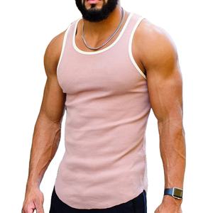 Débardeur d'été sans manches à séchage rapide pour homme, débardeur pour la course à pied, musculation, équipement de sport, patchwork design - Product Image 5