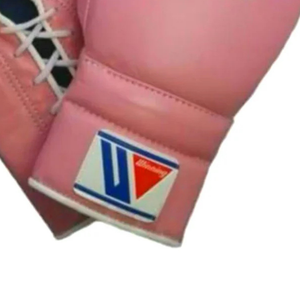 Gants de boxe professionnels à lacets, en cuir véritable rose, gants d'entraînement et de sparring, équipement de combat artisanal - Product Image 4