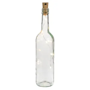 Lot de 2 guirlandes lumineuses à 5 LED chacune, blanc chaud, pour usage intérieur, IP65, bouchon de bouteille, pour décorations de la Saint-Valentin, Noël, Halloween - Product Image 3
