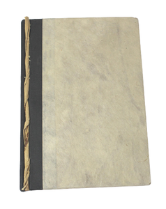 Carnet de voyage promotionnel en papier lokta couleur crème avec un lokta uni sur la couverture - Product Image 1