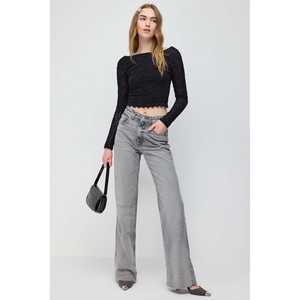 Backless <b>Long</b> <b>Sleeve</b> Lace <b>Crop</b> Top - Product Image 6