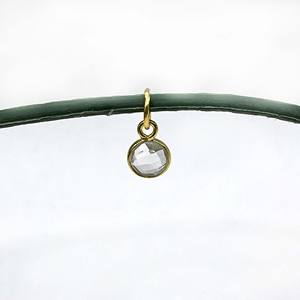 Cristal Quartz Pierre de Naissance Lunette Ronde Pendentif 6mm Facettes Gemme Argent Sterling À La Main Charme Collier À La Main Cadeau Bijoux - Product Image 4