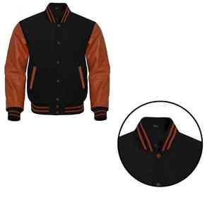 Chaqueta Universitaria de Béisbol Personalizada de Moda para Hombre, Chaqueta Universitaria con Cuello Marinero Personalizado - Product Image 5