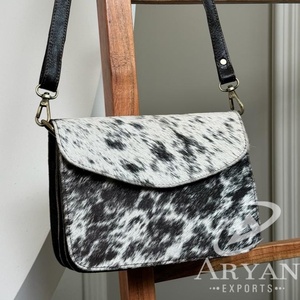 Cuir de vachette véritable cheveux sur peau fourrure sac à main sac à main multi-usages cuir élégant nouveau Design sac à bandoulière sac à provisions femmes - Product Image 1