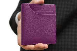 Porte-cartes et porte-monnaie en cuir véritable pour homme, design simple et nouveau, pour les affaires - Product Image 6