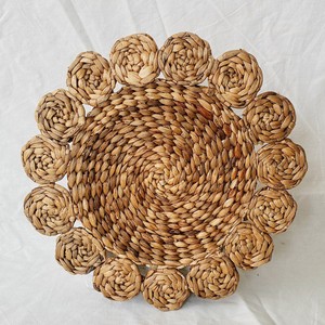 Table accessories high quality water hyacinth <b>placemat</b> low cost woven plate charger <b>placemats</b> - Product Image 5
