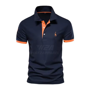 T-shirts de polo de broderie de vente directe de prix d'usine - Product Image 1