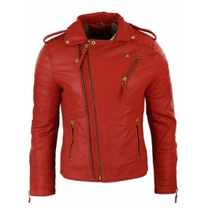 Chaqueta de Cuero Gruesa de Invierno para Hombre, Estilo Urbano, Chaqueta de Motociclista de Lona Suave - Product Image 6