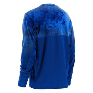 Upf50 Protection solaire à manches longues Uv hommes sweats à capuche de pêche Performance personnalisée à capuche Rash Guards chemises de pêche avec masque - Product Image 4