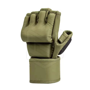 Wholesale Customized Leather Boxing <b>Gloves</b> For Competition Professional Leather MMA <b>Gloves</b> Adjustable Wrist <b>Gloves</b> - Product Image 1