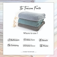 Serviette de bain Fouta en coton biologique 100% premium, serviette de plage tissée unie, écologique, antimicrobienne, en coton turc