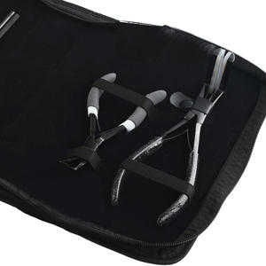 HIgh Demand Hair <b>Extension</b> Kit Black Color Coated <b>Micro</b> Link Hair <b>Extension</b> Kit With Pliers & Loops For Salon - Product Image 1