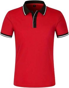 Imprimé anti-boulochage 100 pour cent coton grande taille polo pour hommes Boutique d'été chemise POIO pour hommes avec revers à manches courtes - Product Image 3