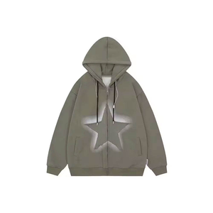 100% มีฮู้ดน้ำหนักเบาแบบสั่งทำคุณภาพระดับพรีเมี่ยมพร้อมซิปด้านข้างและกระเป๋าด้านหน้าบนหน้าอก - Product Image 5