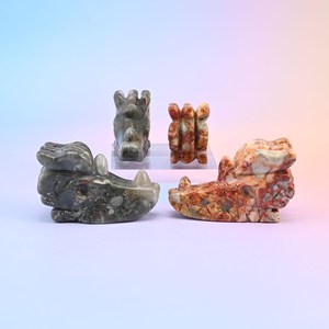 ประติมากรรมพลอยหินมังกรสีเหลืองธรรมชาติแกะสลักด้วยมือของตกแต่งแนวแฟนตาซีและเป็นของขวัญที่ไม่เหมือนใคร - Product Image 4