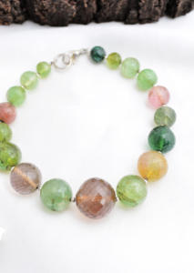 ลูกปัดทัวร์มาลีนทรงกลมหลายเหลี่ยม หินธรรมชาติ สำหรับทำเครื่องประดับชั้นดี - Product Image 4